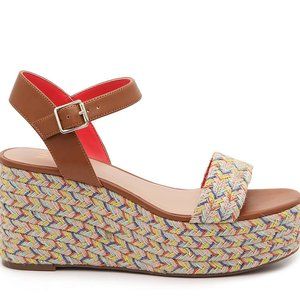 Size 8.5 Mix No. 6 Multi-color Wedge Sandal